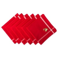 Съвременен домашен живот комплект от Коледа червено бродирани маса бегач 72
