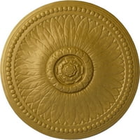 Екена Милуърк 1 8 од 3 4 П Бейли таван медальон, ръчно рисувани фараони злато