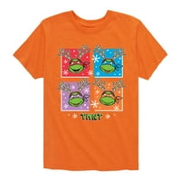 Teenage Muntant Ninja Turtle - Turtles Curtles - Графична тениска с малко дете и младежи
