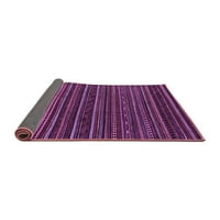 Ahgly Company Indoor Square Oriental Purple Modern Area Rugs, 7 'квадрат
