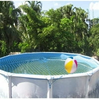 Waterwarden надземна мрежа за басейн, 30 -кръгла, синя - DIY система, за безопасност на децата, изработена от устойчив UV защитен