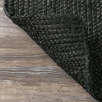 нулум Риго ръчно тъкани Ферма Юта бегач килим, 2 '6 8', Черно