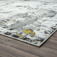 Съвременна площ килим абстрактно бежово, сиво закрит бегач лесен за почистване