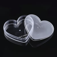 Пластмасови контейнери за мъниста сърдечен прозрачен 67x78.5x Капацитет: 45ml