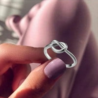 onhuon аксесоари Колие обеци пръстен жени мъже пръстен с плетене на сърце титаниев стоманен женски пръстен бижута подарък пръст
