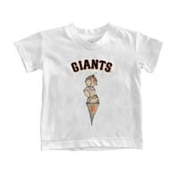 Младежта мъничка бяла тениска от Сан Франциско Giants Triple Scoop