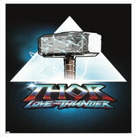 Marvel Thor: Love and Thunder - Logo Wall Poster, 14.725 22.375 рамка