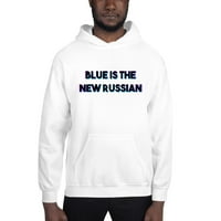 3XL Tri Color Blue е новата руска суичър с пуловер от качулки от неопределени подаръци