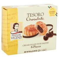 Пастицерия Матилде Виченци Тесоро шоколадов крем с пълнеж от бутер тесто, брой, 2. Оз, Опаковай.