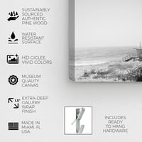 Винууд студио Морски и крайбрежни картини 'Куро Карденал-пустинен Плаж' крайбрежен-Черно, бяло