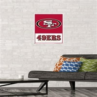 Сан Франциско 49ерс-плакат с лого, 14.725 22.375