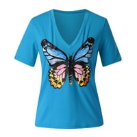 Uublik жени лятна риза с къси ръкави Нова модна висококачествена о-изкопчаване на топ блуза сезона