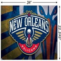 Ню Орлиънс Пеликани-Плакат На Лого, 22.375 34
