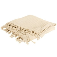Rizzy Home Solid Ivory 50 60 хвърляне