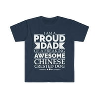 Горд татко китайски крехко куче татко Собственик на бащината тениска S-3XL
