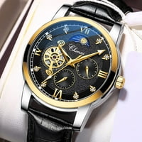 Chenxi Luxury Brand Watch Men Автоматично механично турбилон часовник водоустойчив кожен бизнес ръчни часовници Relogio Masculino - Механични ръчни часовници