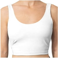 Спортни сутиени за жени, клирънс жени йога солидна без ръкаща студено рамо ежедневни резервоари блуза върхове интими