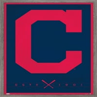 Бейзболен Отбор Кливланд-Плакат С Лого На Стената, 14.725 22.375