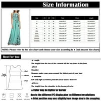 Рокля рокля за жени лято секси халтер шия лятна без ръкаща отпечатана дълга рокля