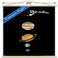 Теорията на Големия взрив - Плакат за стенни планети с дървена магнитна рамка, 22.375 34