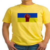 Cafepress - украински флаг с юмручна тениска - лека тениска - CP