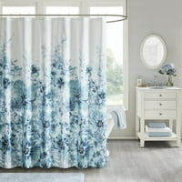Начална есенция Слейд флорален памучен отпечатан душ завеса
