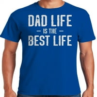 Графика Америка баща живот е най-добрият живот ден на бащата риза за татко мъжки тениска