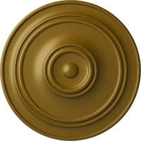 1 4 од 1 8 п малък класически таванен Медальон, ръчно рисувано злато