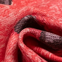 Добре изтъкана аполон половин диня модерна новост червено розово 2 '3' лесен чист килим