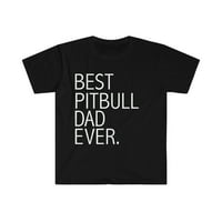 Най-добрият питбул куче татко някога унизира тениска S-3XL Dog Собственик любовник родител родител
