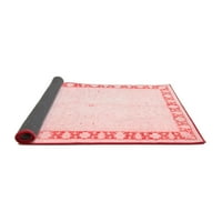 Ahgly Company Indoor Rectangle Oriental Red Traditional Area Rugs, 7 '10'