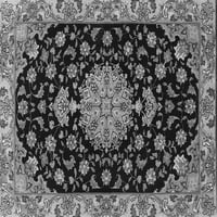 Ahgly Company вътрешен правоъгълник медальон сиви традиционни килими, 7 '9'