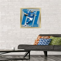 Детройт Лъвове - Плакат за стена Jarod Goff, 14.725 22.375