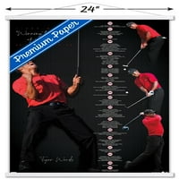 Tiger Woods - Timeline 24 40 Плакат в рамка