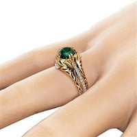 Ozmmyan Camping Fan Fashion Rings за жени Булчински сватбени романтични бижута годежни пръстени Подаръчни колежи за по -малко