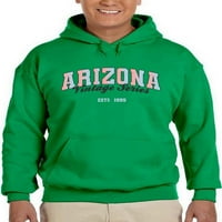 Retro College Arizona Hoodie Men -Маг от Shutterstock, мъжки 4x -голям