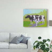 Изящно изкуство „Пасища„ Пасища крави “II 'Платно изкуство от Карол Йънг