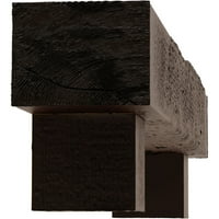 Екена мелница 8 Н 12 д 60 в грубо нарязан дървен Камин камината комплект в Аламо Корбели, Премиум махагон