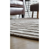 Подпис дизайн от Ашли Едреа ръчно изработен Кафяв среден килим