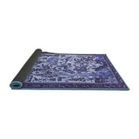 Ahgly Company Indoor Rectangle Animal Blue Traditional Area Rugs, 2 '4'