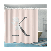 Полиестерна тъкан отпечатана водоустойчив модел баня за душ завеса